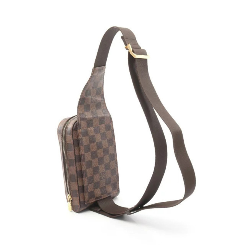 Louis Vuitton Bag Geronimos Bum Damier Waist Brown Canvas Belt Body Crossbody